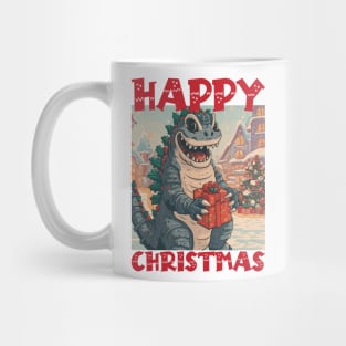 Happy Christmas with Godzilla - 2 Mug